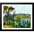 thumbnail image 1 of View of Agay 34x28 Large Black Wood Framed Print Art by Albert Marquet, 1 of 2