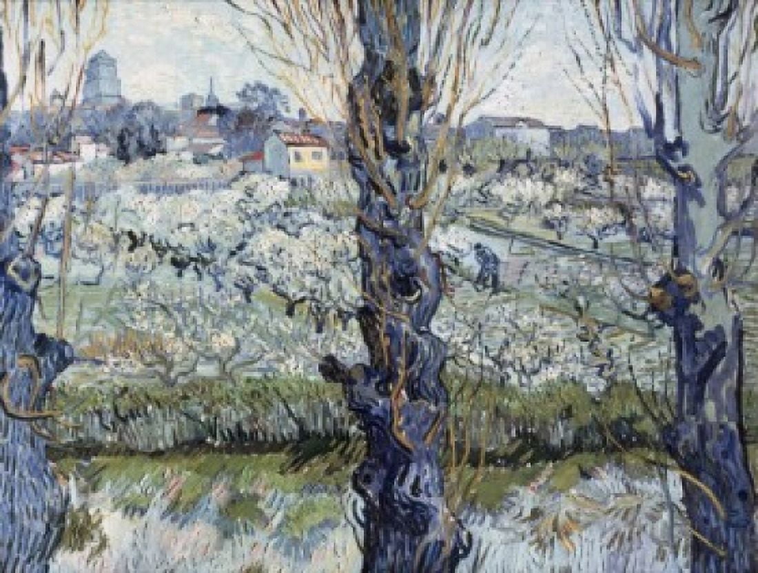 View of Arles 1889 Vincent van Gogh (1853-1890 Dutch) Neue Pinakothek Munich Germany Canvas Art - Vincent van Gogh (18 x 24)