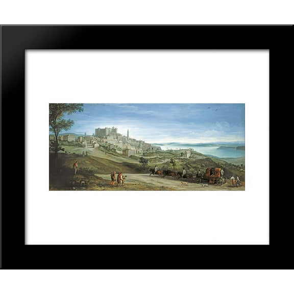 View of Bracciano 20x24 Framed Art Print by Paul Bril