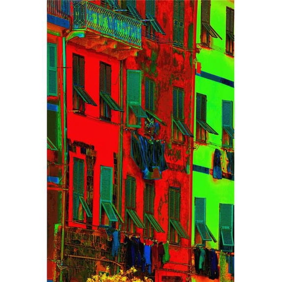 View of Buildings in Italy Poster Print by Carson Ganci - 11 x 17