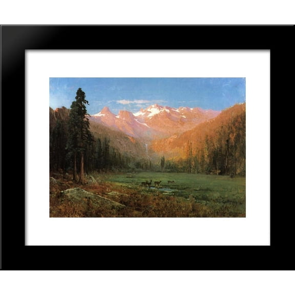 View of Cascade Lake, near Tahoe 20x24 Framed Art Print by Thomas Hill