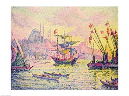 View of Constantinople 1907 Canvas Art - Paul Signac (24 x 18)