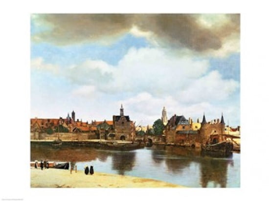 View of Delft Canvas Art - Johannes Vermeer (24 x 18)