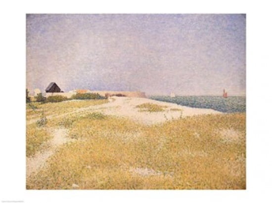 View of Fort Samson 1885 Canvas Art - Georges Seurat (24 x 18)