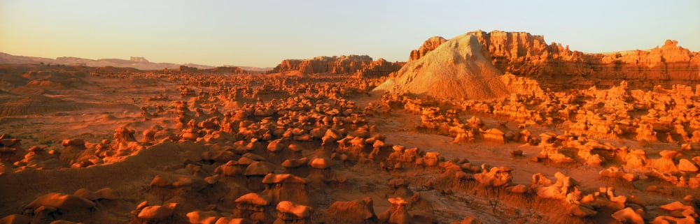 View of Goblin Valley State Park Utah USA Canvas Art - Panoramic Images (12 x 36)