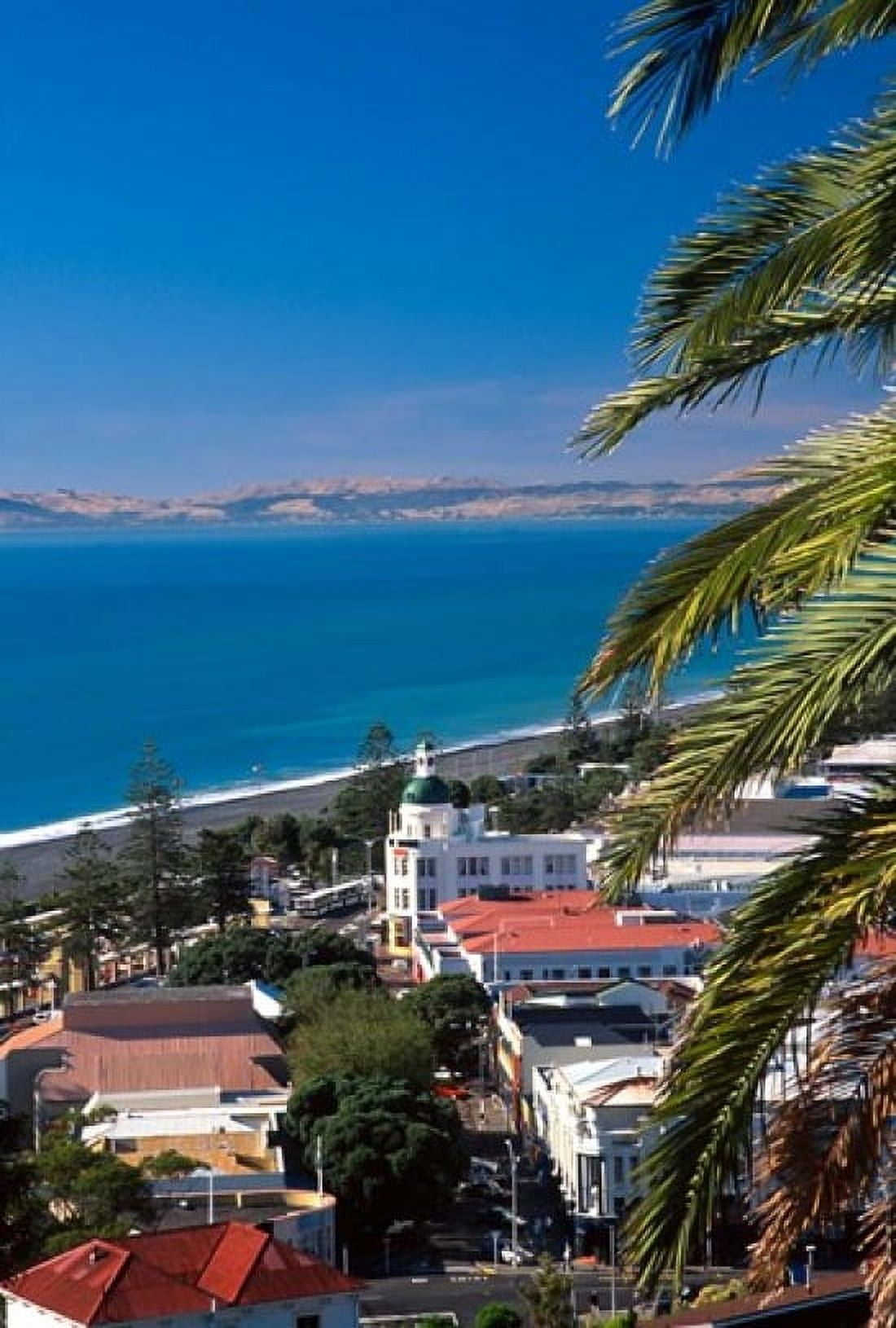 View of Hawkes Bay Napier New Zealand Canvas Art - David Wall DanitaDelimont (23 x 34)