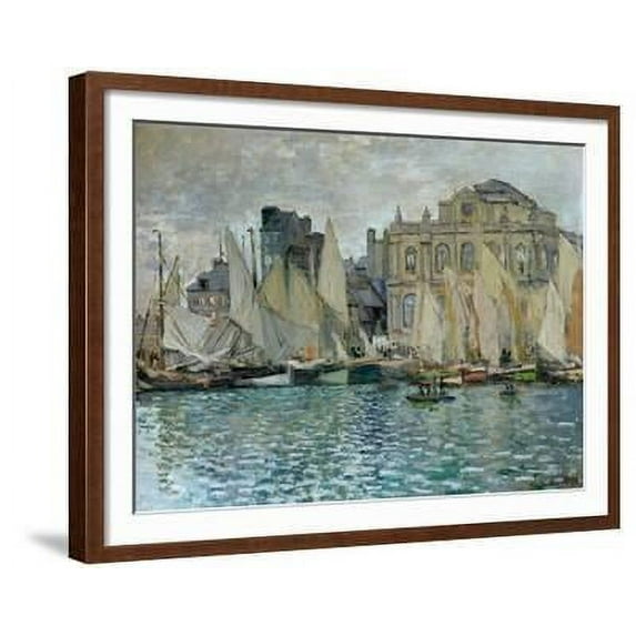 View of Le Havre, 1873, Scenic Framed Art Print Wall Art by Claude Monet Sold by Art.Com