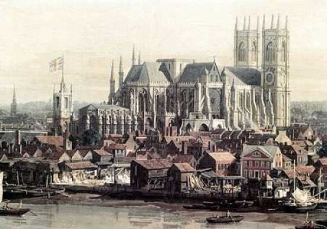View of London With The Thames - Detail Canvas Art - Canaletto (20 x 28)