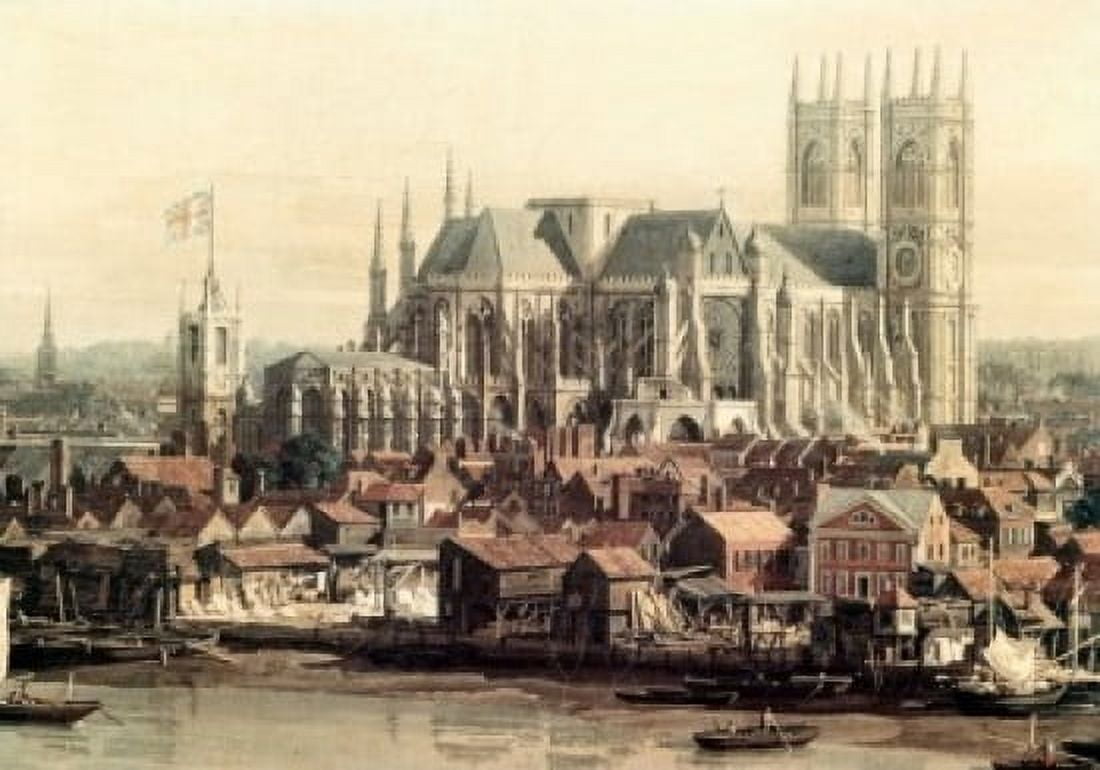 View of London with the Thames - Detail Canaletto (1697-1768 Italian) Canvas Art - Canaletto (24 x 36)