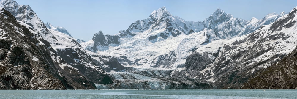 View of Margerie Glacier in Glacier Bay National Park Southeast Alaska Alaska USA Canvas Art - Panoramic Images (36 x 12)