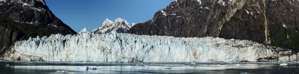 View of Margerie Glacier in Glacier Bay National Park Southeast Alaska Alaska USA Canvas Art - Panoramic Images (36 x 9)