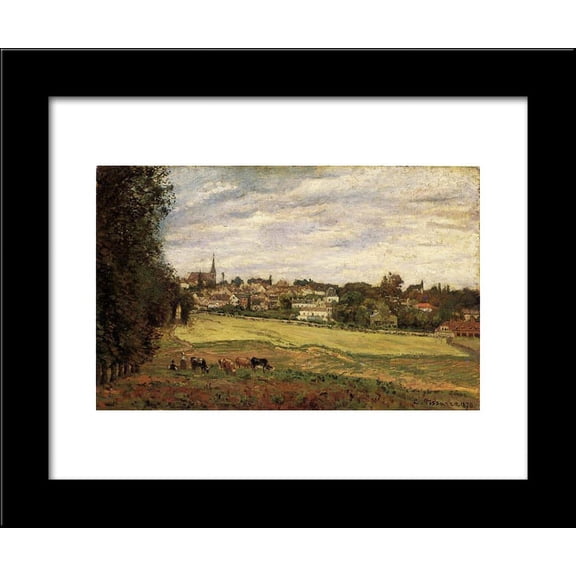 View of Marly le Roi 20x24 Framed Art Print by Pissarro, Camille