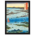 thumbnail image 1 of View of Matsushima, Sight Map from Mount Tomi Mutsu Province Utagawa Hiroshige Japanese Woodblock Artwork Framed Wall Art Print A4, 1 of 4