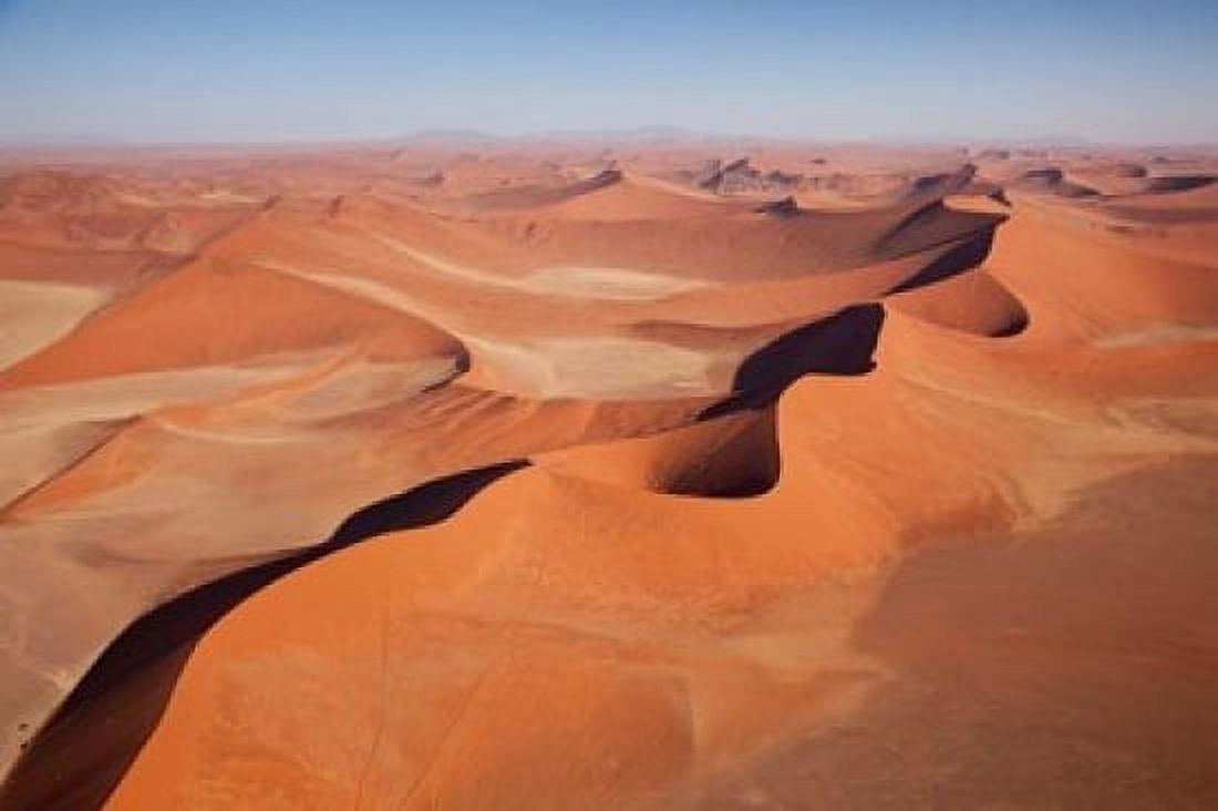 View of Namib Desert sand dunes Namib-Naukluft Park Sossusvlei Namibia Africa Canvas Art - Jaynes Gallery DanitaDelimont (17 x 11)
