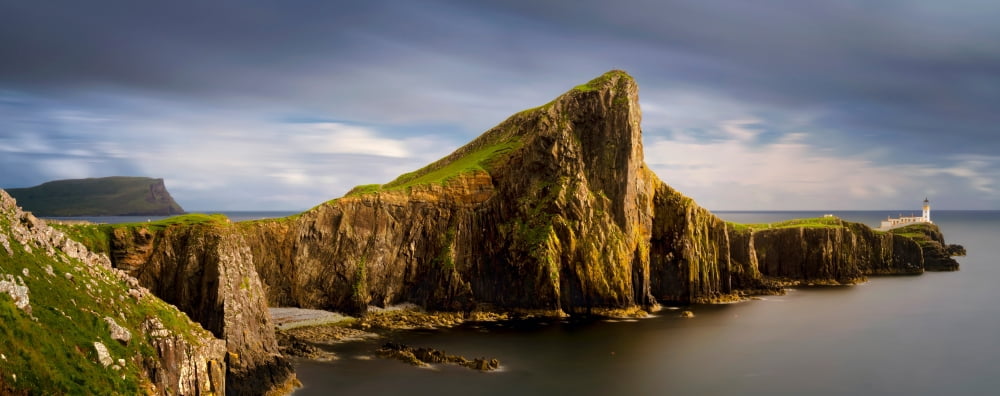 View of Neist Point peninsula Isle of Skye Scotland Canvas Art - Panoramic Images (6 x 15)