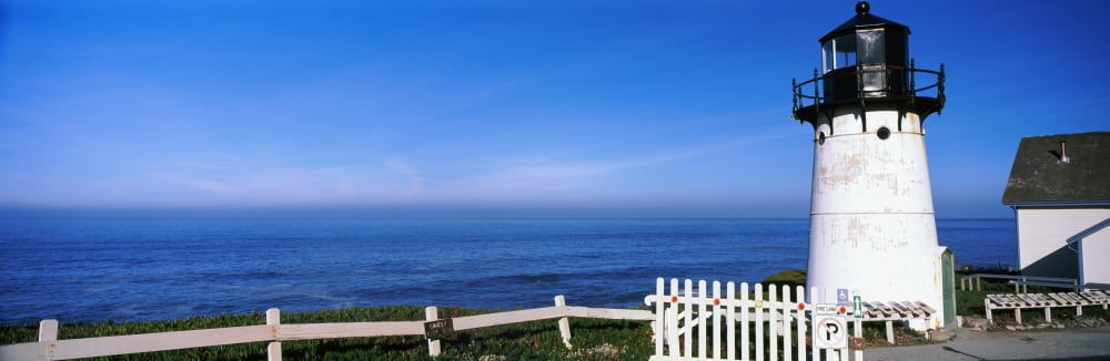 View of Point Montara Lighthouse San Francisco Bay Montara California USA Canvas Art - Panoramic Images (6 x 18)
