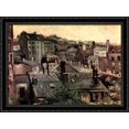 thumbnail image 1 of View of Roofs and Backs of Houses 36x28 Large Black Ornate Wood Framed Canvas Art by Vincent van Gogh, 1 of 2