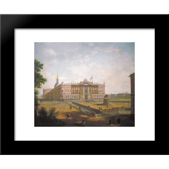 View of Saint Michael's Castle 20x24 Framed Art Print by Alekseyev, Fyodor