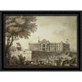 thumbnail image 1 of View of Saint Michael's Palace 38x28 Large Black Ornate Wood Framed Canvas Art by Giacomo Quarenghi, 1 of 2