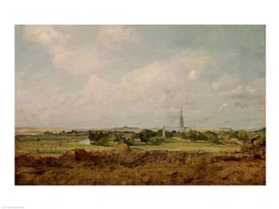 View of Salisbury Canvas Art - John Constable (36 x 24)