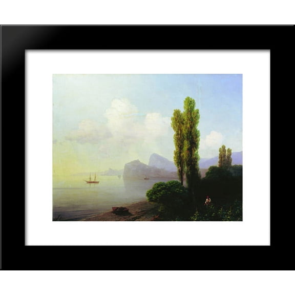 View of Sudak Bay 20x24 Framed Art Print by Aivazovsky, Ivan
