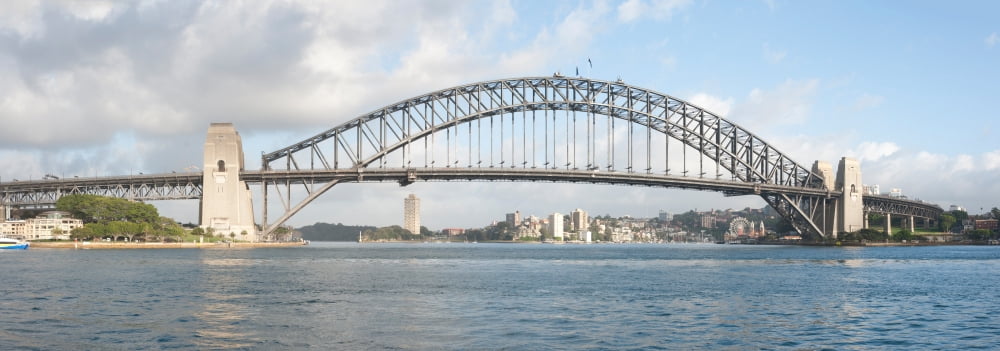 View of Sydney Harbour Bridge from Sydney Opera House Sydney New South Wales Australia Canvas Art - Panoramic Images (35 x 12)