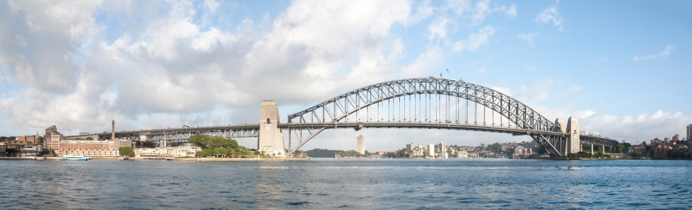 View of Sydney Harbour Bridge from Sydney Opera House Sydney New South Wales Australia Canvas Art - Panoramic Images (36 x 12)
