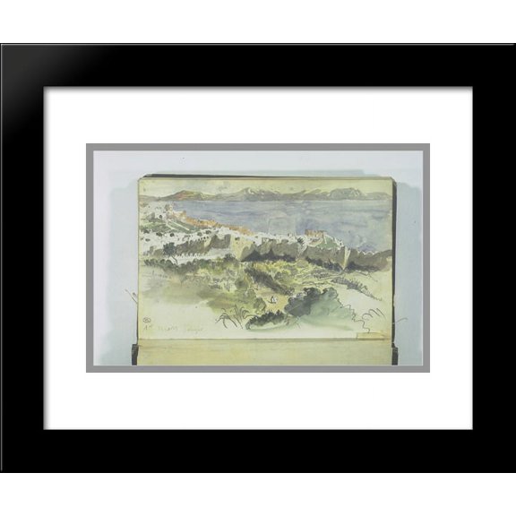 View of Tangier 20x24 Framed Art Print by Eugene Delacroix