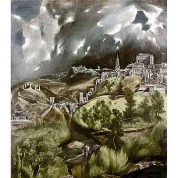 View of Toledo Poster Print by El Greco, 12 x 12 - Small