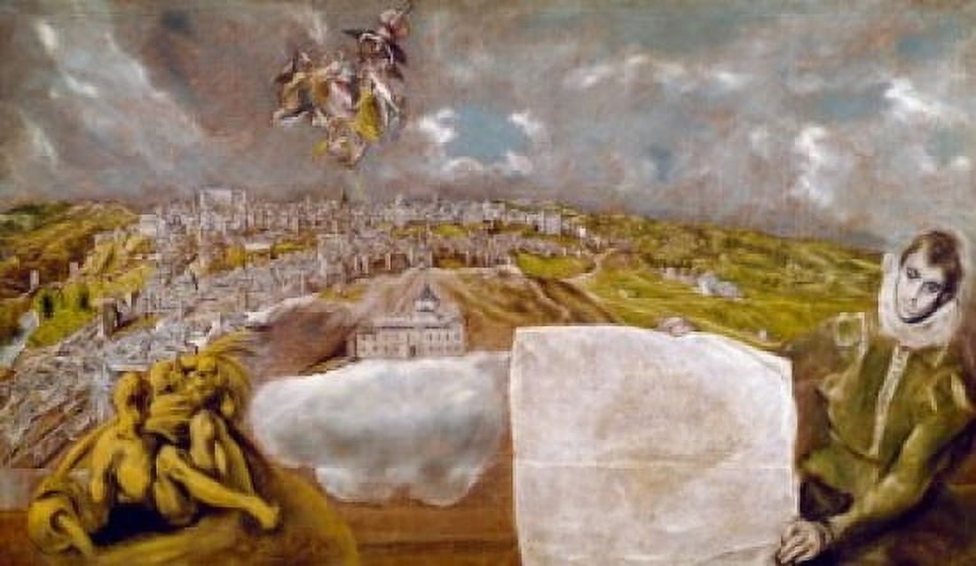 View of Toledo by El Greco oil on canvas 1595 1541-1614 USA New York Metropolitan Museum of Art Canvas Art - El Greco (18 x 24)