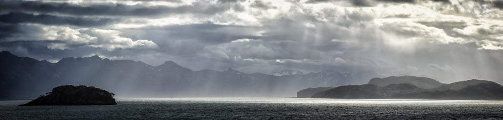 View of Tucker Islets Tierra del Fuego Chile Canvas Art - Panoramic Images (5 x 20)