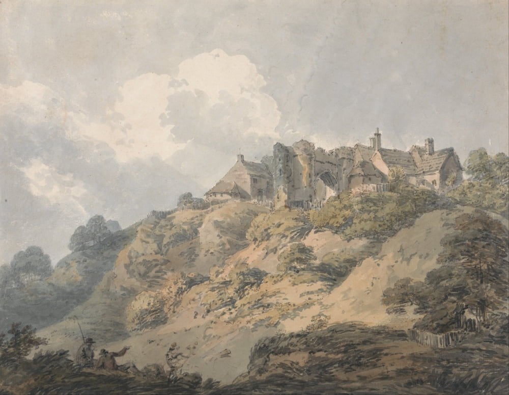 View of Winchelsea Sussex c1795 Canvas Art - Thomas Girtin (18 x 24)