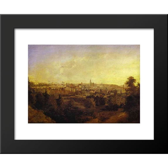 View of a Town (Grodno) 20x24 Framed Art Print by Maxim Vorobiev