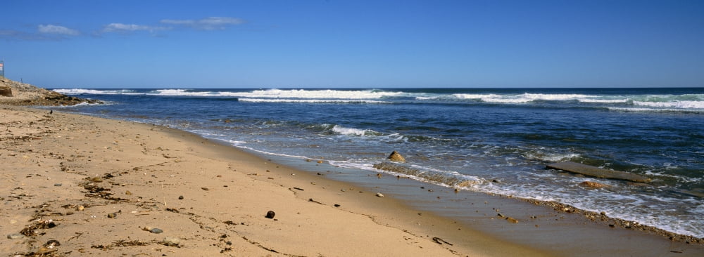 View of a beach Montauk Point Montauk Suffolk County New York State USA Canvas Art - Panoramic Images (36 x 12)