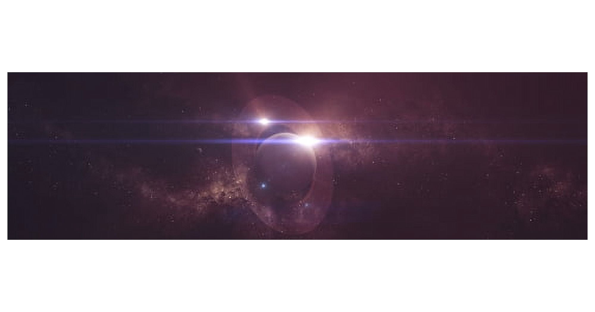 View of a distant gas giant in a binary solar system Canvas Art - Tomasz DabrowskiStocktrek Images (20 x 11)