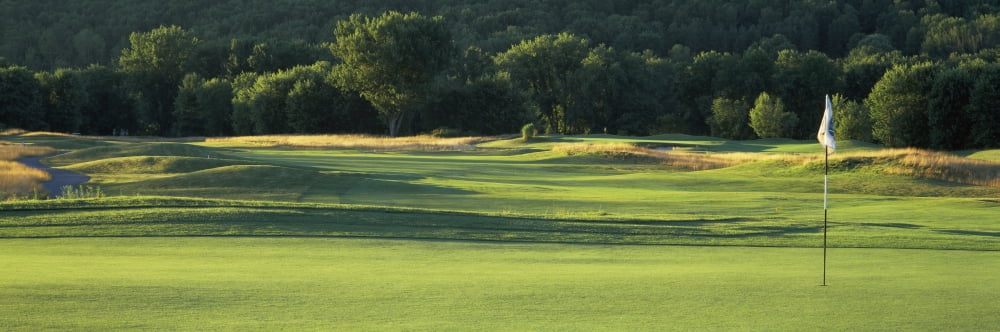 View of a golf course Broome County New York State USA Canvas Art - Panoramic Images (12 x 36)