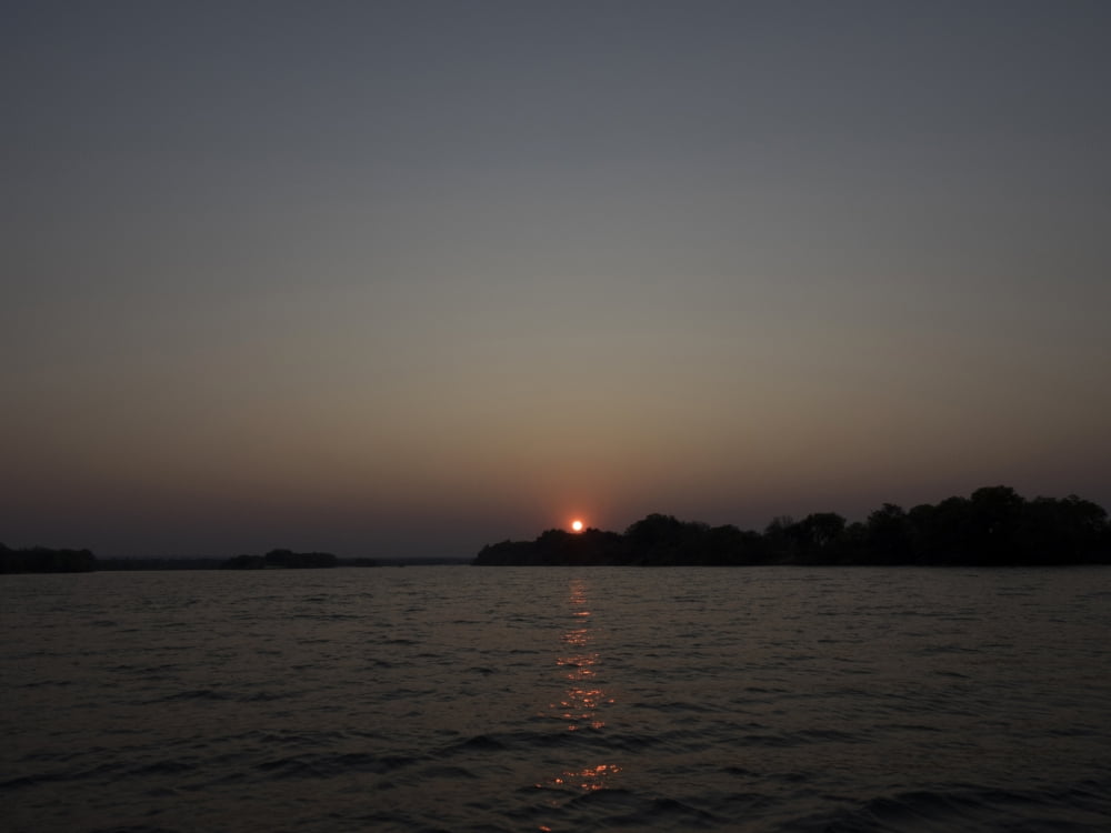 View of a river at dusk Zambezi River Livingstone Zambia Canvas Art - Panoramic Images (12 x 16)