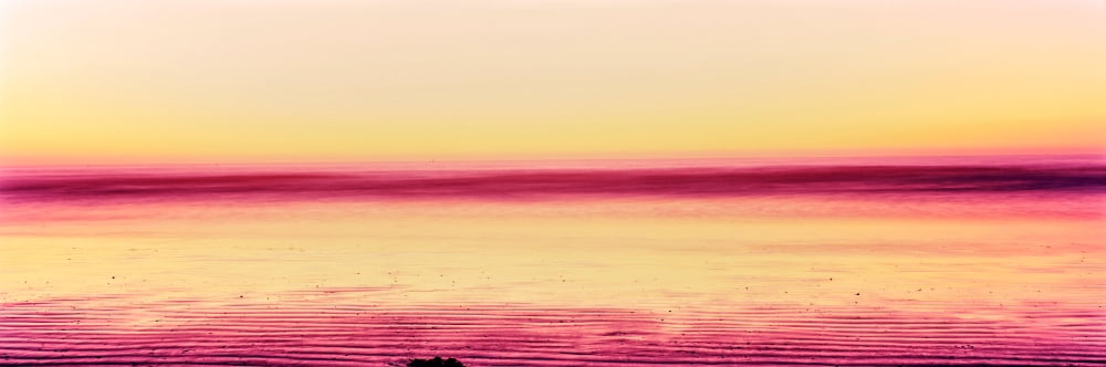 View of beach at sunset Morro Bay San Luis Obispo County California USA Canvas Art - Panoramic Images (12 x 36)