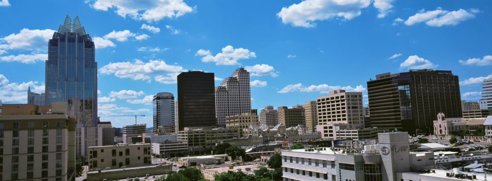 View of buildings in Austin Texas USA Canvas Art - Panoramic Images (27 x 9)