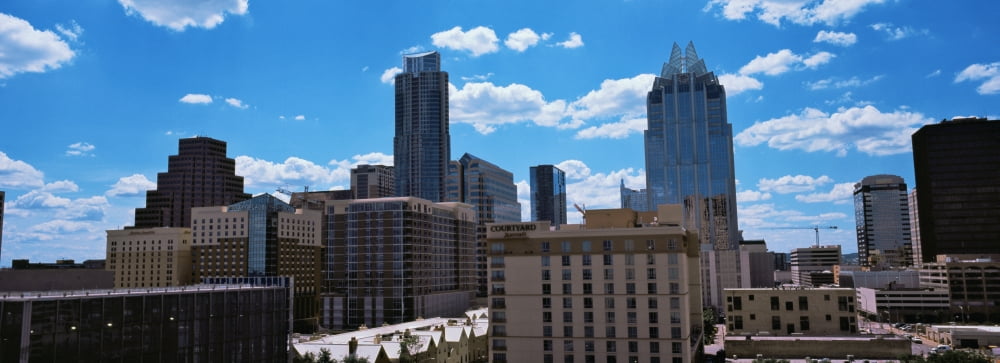 View of buildings in Austin Texas USA Canvas Art - Panoramic Images (27 x 9)