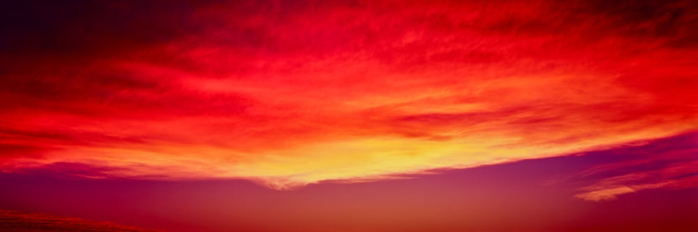 View of cloudy sky during sunset Santa Barbara California USA Canvas Art - Panoramic Images (6 x 18)