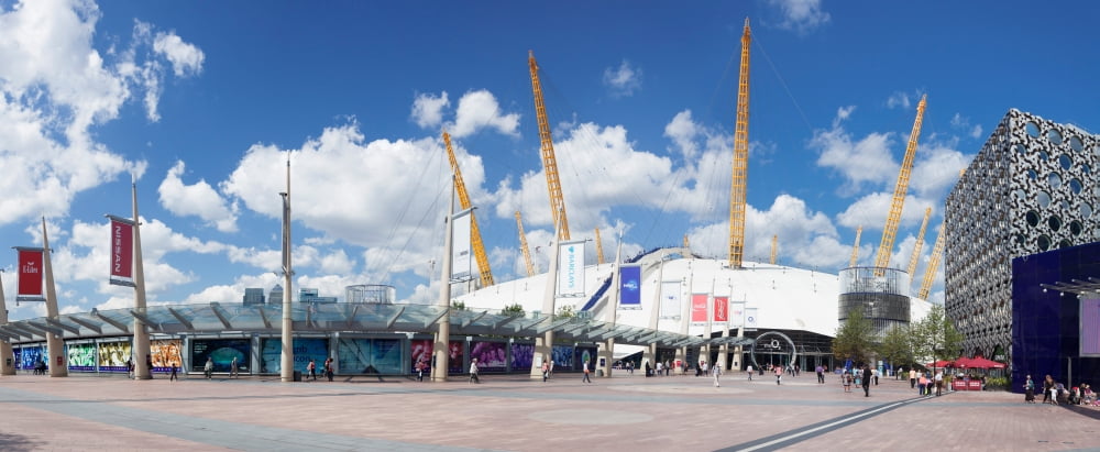 View of concert hall The O2 Greenwich London England Canvas Art - Panoramic Images (36 x 12)