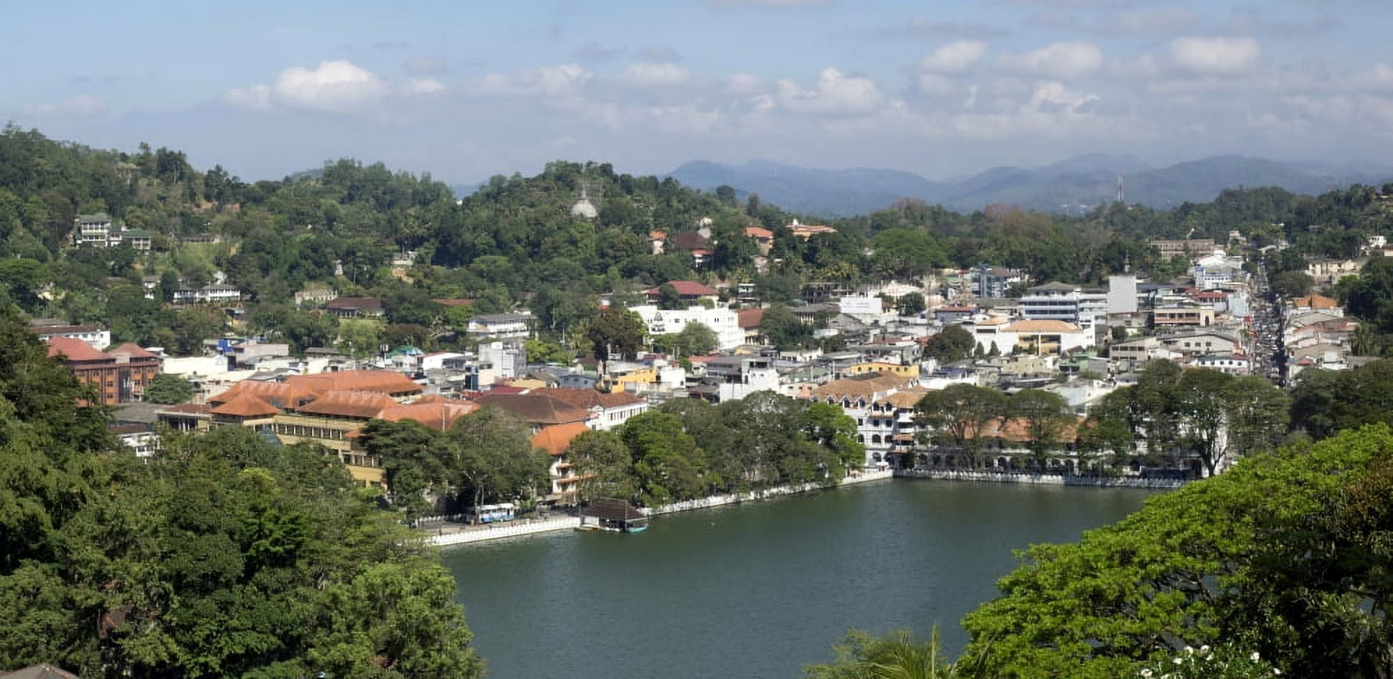 View of downtown Kandy Central Province Sri Lanka Canvas Art - Panoramic Images (27 x 9)
