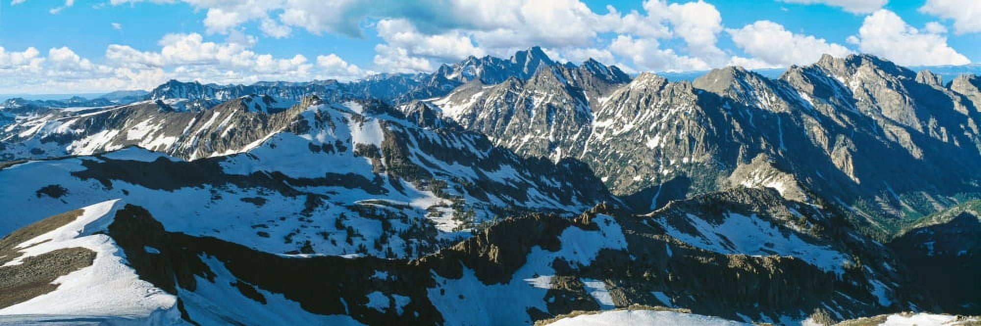 View of mountains Table Mountain Teton Range Grand Teton National Park Wyoming USA Canvas Art - Panoramic Images (27 x 9)