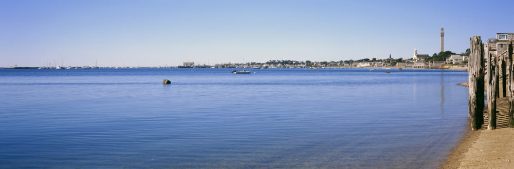 View of ocean Provincetown Cape Cod Barnstable County Massachusetts USA Canvas Art - Panoramic Images (12 x 36)
