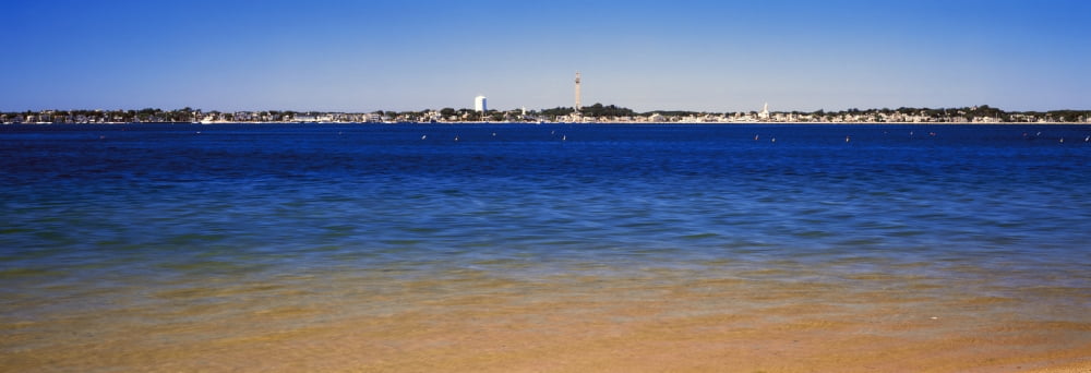 View of ocean Provincetown Cape Cod Barnstable County Massachusetts USA Canvas Art - Panoramic Images (13 x 36)