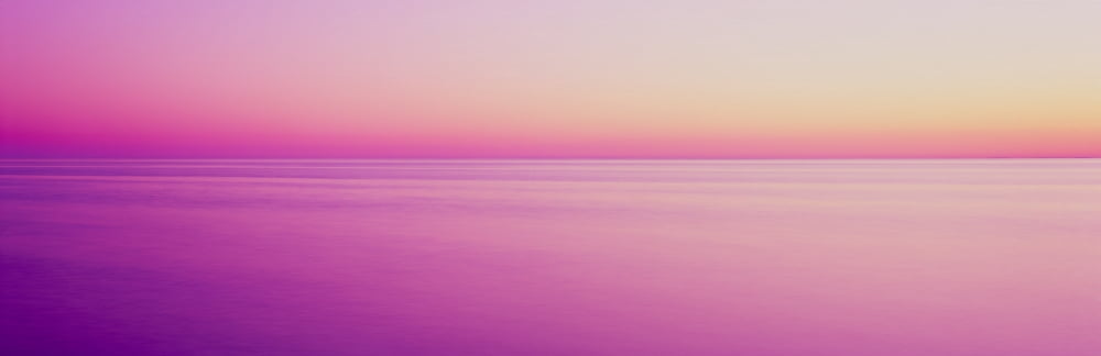 View of ocean at sunset Cape Cod Massachusetts USA Canvas Art - Panoramic Images (6 x 18)