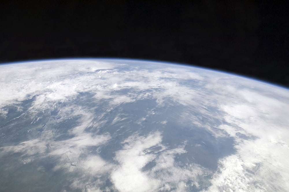 View of planet Earth from space Canvas Art - Stocktrek Images (34 x 23)