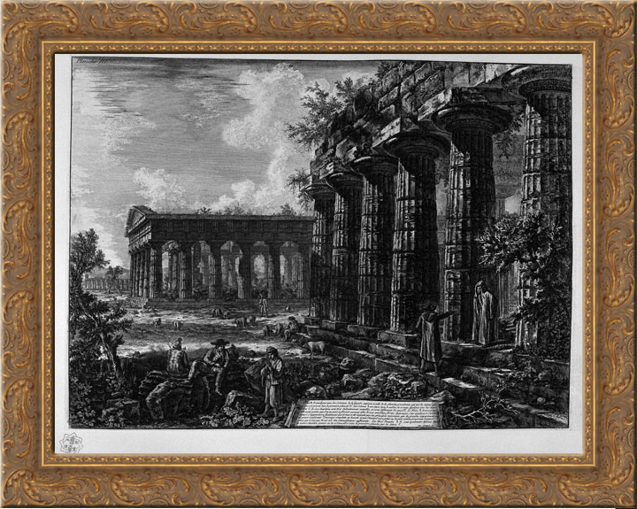 View of some columns of the facade opposite to that of the preceding ...