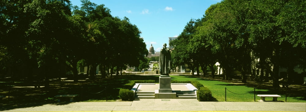 View of state capitol from University of Texas at Austin Austin Texas USA Canvas Art - Panoramic Images (36 x 12)